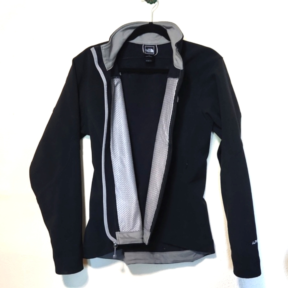 The North Face APEX Bionic Windwall Fleece Lined Softshell Jacket Black Large - Picture 7 of 13